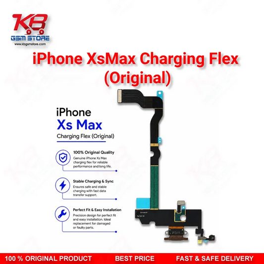 iPhone XS Max Original Charging Port Flex Cable – Lightning Dock Connector Assembly