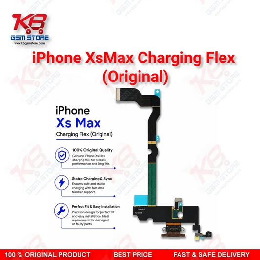iPhone XS Max Original Charging Port Flex Cable – Lightning Dock Connector Assembly