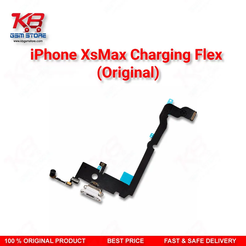 iPhone XS Max Original Charging Port Flex Cable – Lightning Dock Connector Assembly