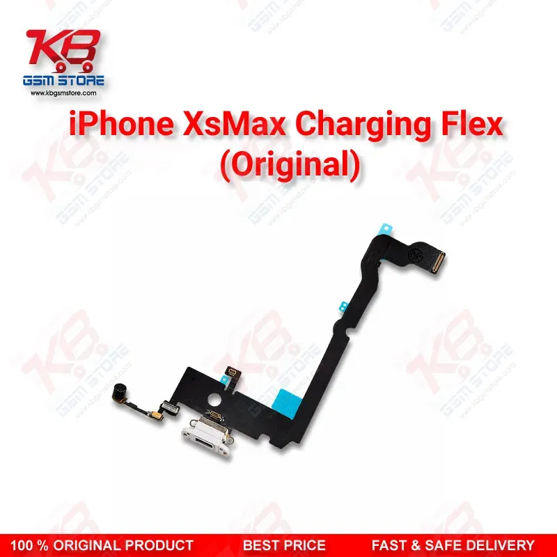iPhone XS Max Original Charging Port Flex Cable – Lightning Dock Connector Assembly