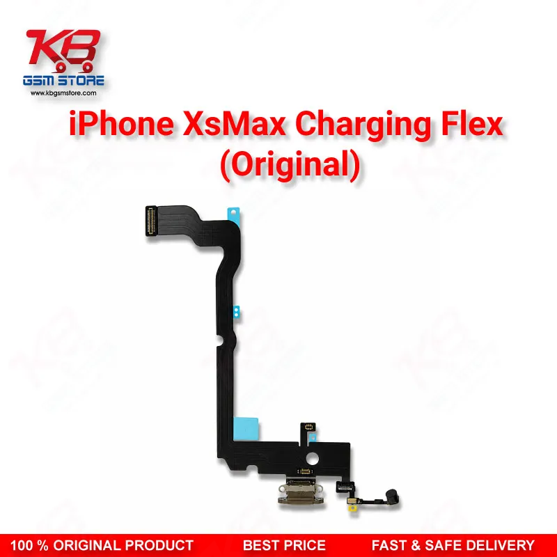 iPhone XS Max Original Charging Port Flex Cable – Lightning Dock Connector Assembly