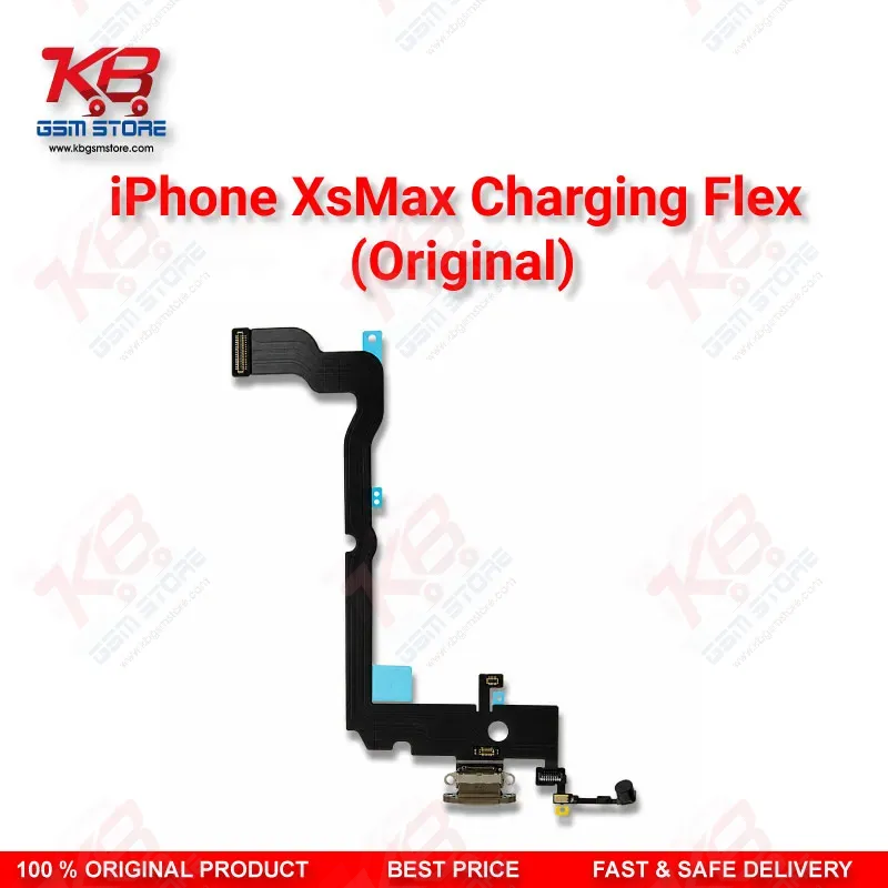 iPhone XS Max Original Charging Port Flex Cable – Lightning Dock Connector Assembly