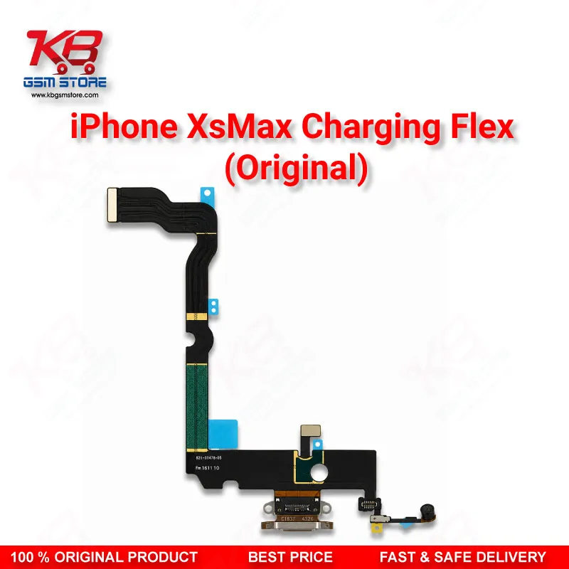 iPhone XS Max Original Charging Port Flex Cable – Lightning Dock Connector Assembly
