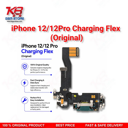 iPhone 12 / 12 Pro Charging Flex Cable (Original) – Lightning Dock Connector Assembly