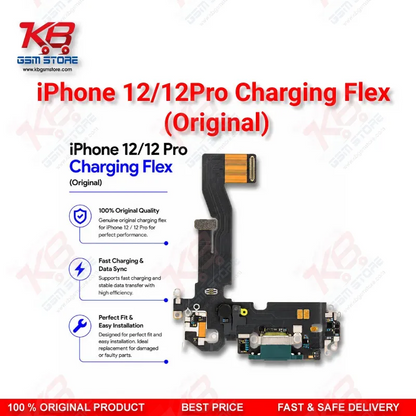 iPhone 12 / 12 Pro Charging Flex Cable (Original) – Lightning Dock Connector Assembly