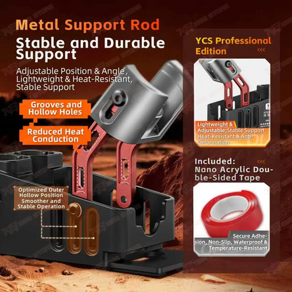YCS XM-01 Magnetic Hot Air Gun Stand with Temperature Probe for PCB SMD Rework