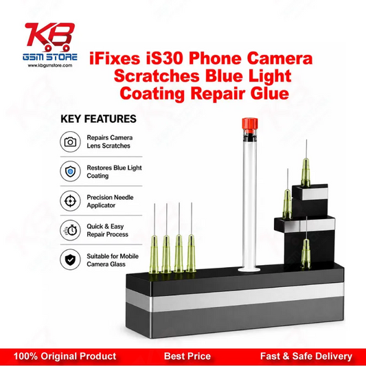 iFixes iS30 Camera Lens Scratch & Blue Light Coating Repair Glue for iPhone Android iPad