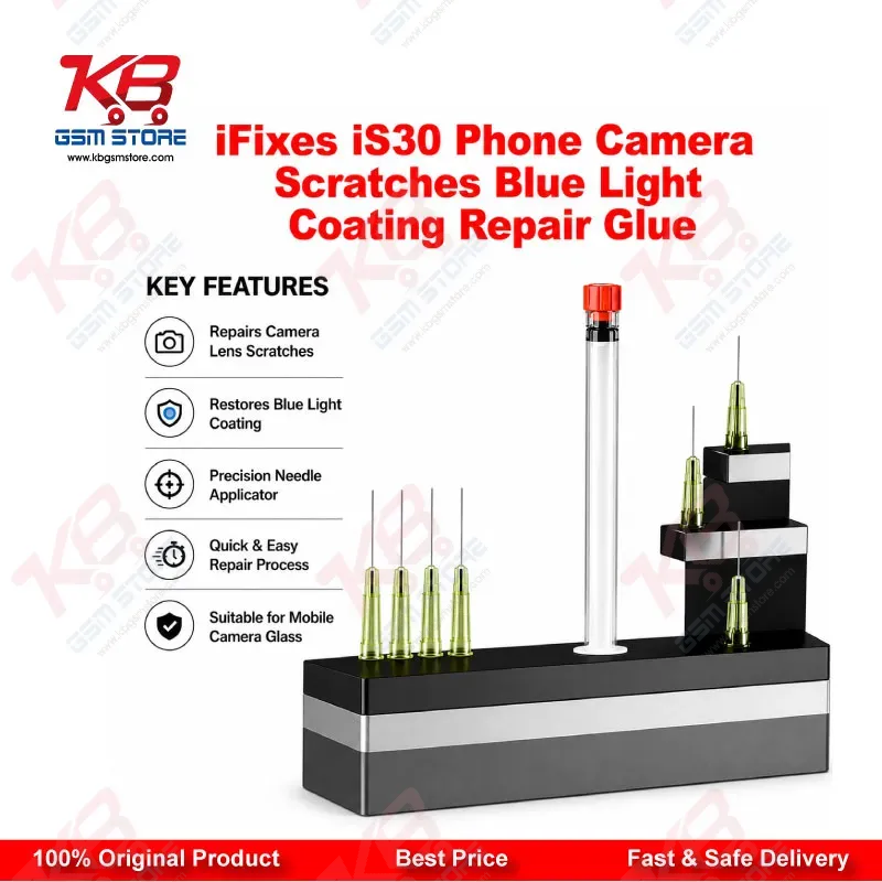 iFixes iS30 Camera Lens Scratch & Blue Light Coating Repair Glue for iPhone Android iPad